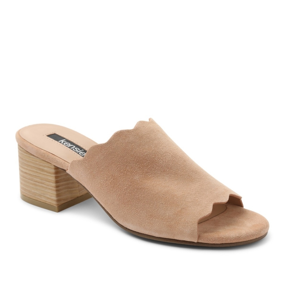 Kensie Suede Open Toe Mule
